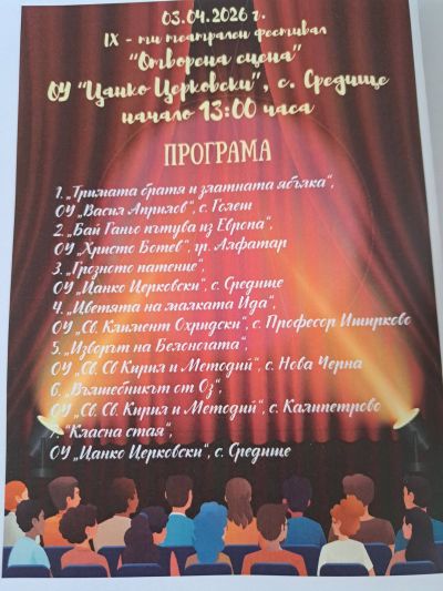 Отворена сцена 2026 - Средище 2